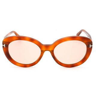 Tom Ford FT1009 Sunglasses Blonde Havana / Violet Women's-AmbrogioShoes