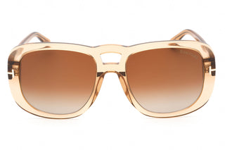 Tom Ford FT1012 Sunglasses shiny light brown / gradient brown-AmbrogioShoes