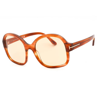Tom Ford FT1034 Sunglasses Shiny Light Brown / Brown-AmbrogioShoes