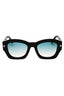 01P - shiny black  / gradient green
