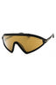 01G - shiny black  / brown mirror