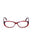 068 - Transparent Stripped Red / clear demo lens