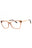 045 - shiny light brown/clear demo lens