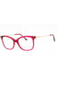 081 - Shiny Transparent Violet Front, Shiny Rose Gold Te
