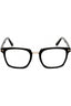 001 - Shiny Black/ Shiny Rose Gold / clear/blue-light bl