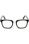 001 - Shiny Black/ Shiny Rose Gold / clear/blue-light bl