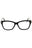 001 - shiny black/clear/blue-light block lens