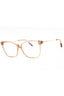 045 - shiny light brown/clear/blue-light block lens