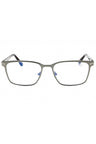 008 - Shiny Gunmetal/Clear/Blue-light block lens