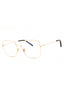 028 - shiny rose gold/clear/blue-light block lens