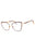 048 - shiny dark brown/clear/Blue-light block lens