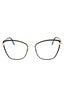 001 - shiny black/Clear/Blue-light block lens