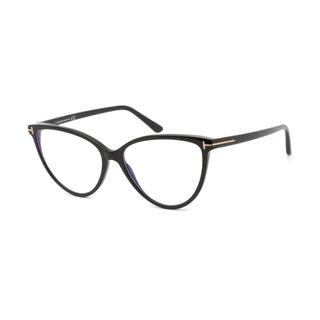 Tom Ford FT5743-B Eyeglasses Shiny Black / Clear Lens-AmbrogioShoes