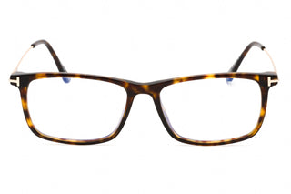 Tom Ford FT5758-B Eyeglasses Dark havana/Clear/blue-light block lens-AmbrogioShoes