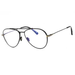 Tom Ford FT5800-B Eyeglasses Shiny black/Clear/Blue-light block lens Unisex-AmbrogioShoes