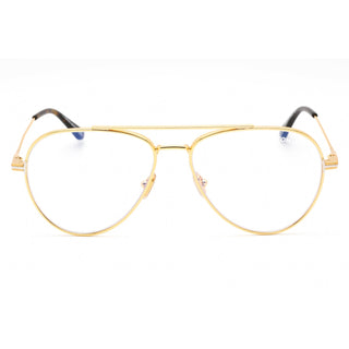 Tom Ford FT5800-B Eyeglasses shiny deep gold/Clear/Blue-light block lens Unisex-AmbrogioShoes