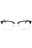090 - shiny blue/clear/blue-light block lens