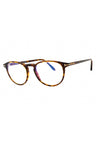 054 - red havana/clear/blue-light block lens