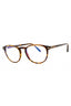 054 - red havana/clear/blue-light block lens