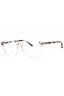 072 - shiny pink/clear/blue-light block lens