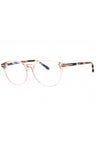 072 - shiny pink/clear/blue-light block lens