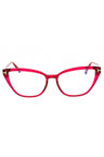 075 - shiny fuxia/Clear/Blue-light block lens
