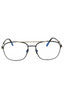 001 - Shiny black/clear/blue-light block lens
