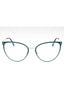 087 - shiny turquoise/clear/Blue-light block lens