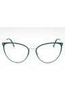 087 - shiny turquoise/clear/Blue-light block lens