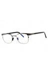001 - shiny black/clear/blue-light block lens