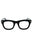 001 - shiny black/clear/blue-light block lens