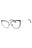 001 - shiny black/clear/blue-light block lens