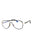 001 - shiny black/clear/blue-light block lens