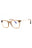045 - shiny light brown/clear/blue-light block lens