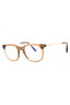 045 - shiny light brown/clear/blue-light block lens