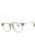 096 - shiny dark green/clear/blue-light block lens