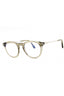 096 - shiny dark green/clear/blue-light block lens