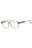 045 - shiny light brown / clear/blue-light block lens