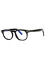 001 - shiny black/Clear/Blue-light block lens