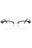 090 - shiny blue/clear/blue-light block lens