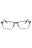 001 - shiny black/clear/blue-light block lens