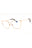 028 - shiny rose gold/Clear/Blue-light block lens