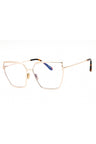 028 - Shiny rose gold/Clear/Blue-light block lens