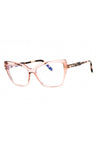 072 - shiny pink/clear/blue-light block lens