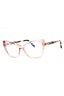 072 - shiny pink/clear/blue-light block lens