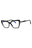 001 - shiny black/clear/blue-light block lens