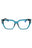 092 - shiny blue/clear/blue-light block lens