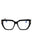 001 - shiny black/clear/blue-light block lens