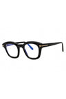 001 - shiny black/Clear/Blue-light block lens