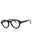 001 - shiny black / clear/blue-light block lens